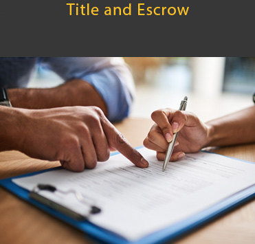 Title and Escrow display
